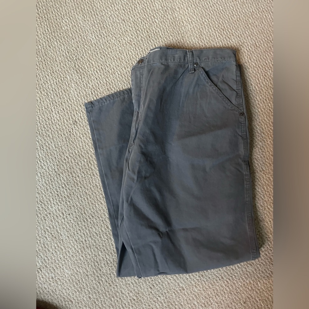 NWOT Wrangler Gray Work Pants - Gray